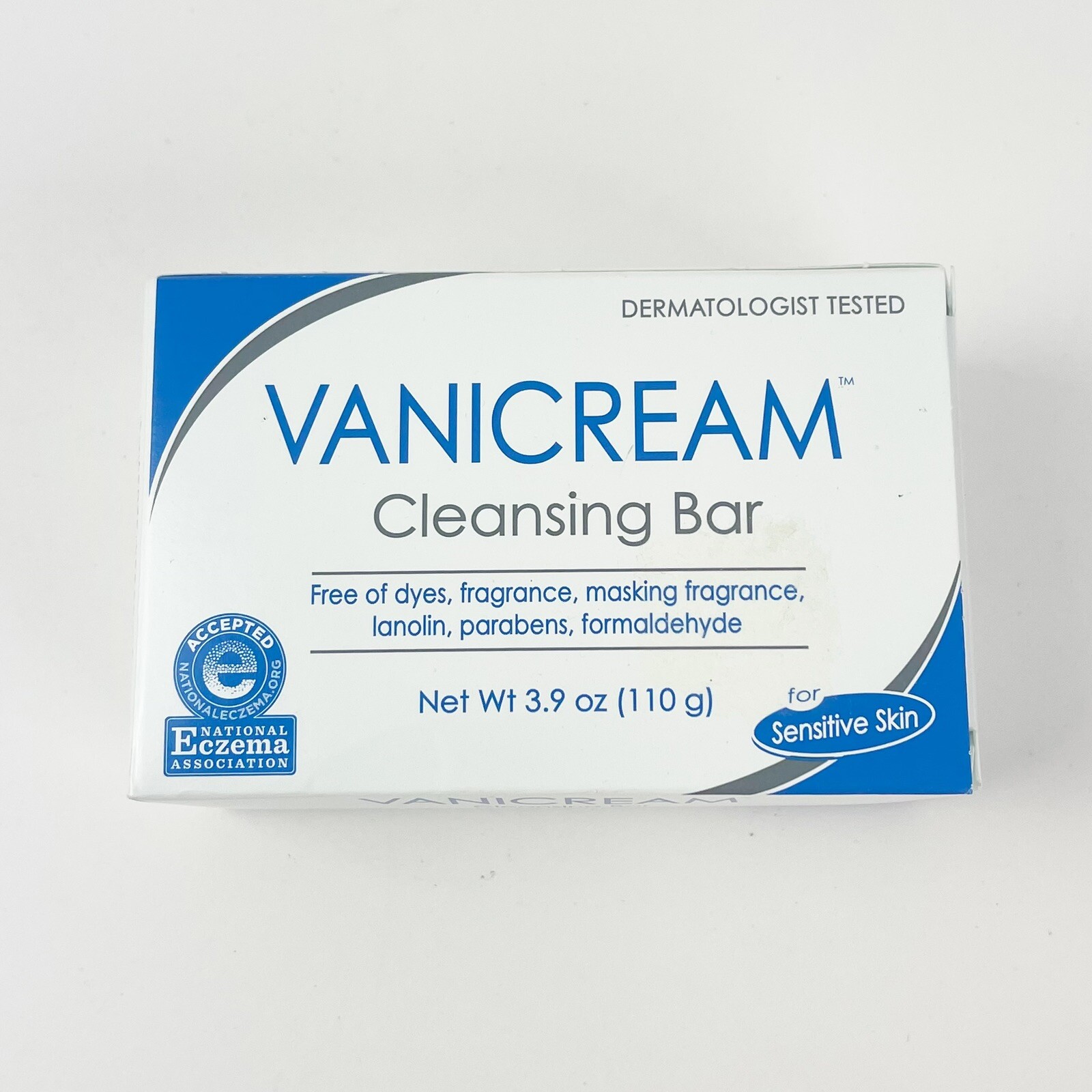 Vanicream Cleansing Bar Face Body Hand Cleanser Hypoallergenic 3.9oz