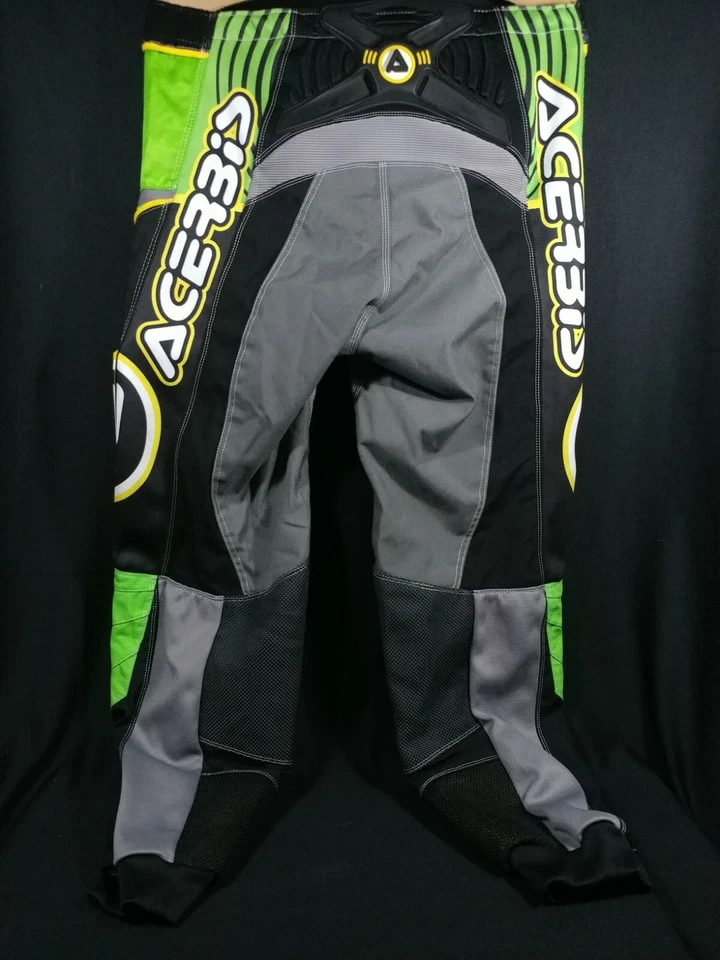 ACERBIS Impact Racing Pants XL 36 Green/ Black / Yellow - Image 2 of 4