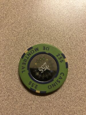 $25 montreal silver holo canada casino chip super rare | eBay