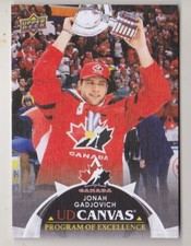 21-22 Upper Deck Jonah Gadjovich UD Canvas BLACK Program Of Excellence RC 2021