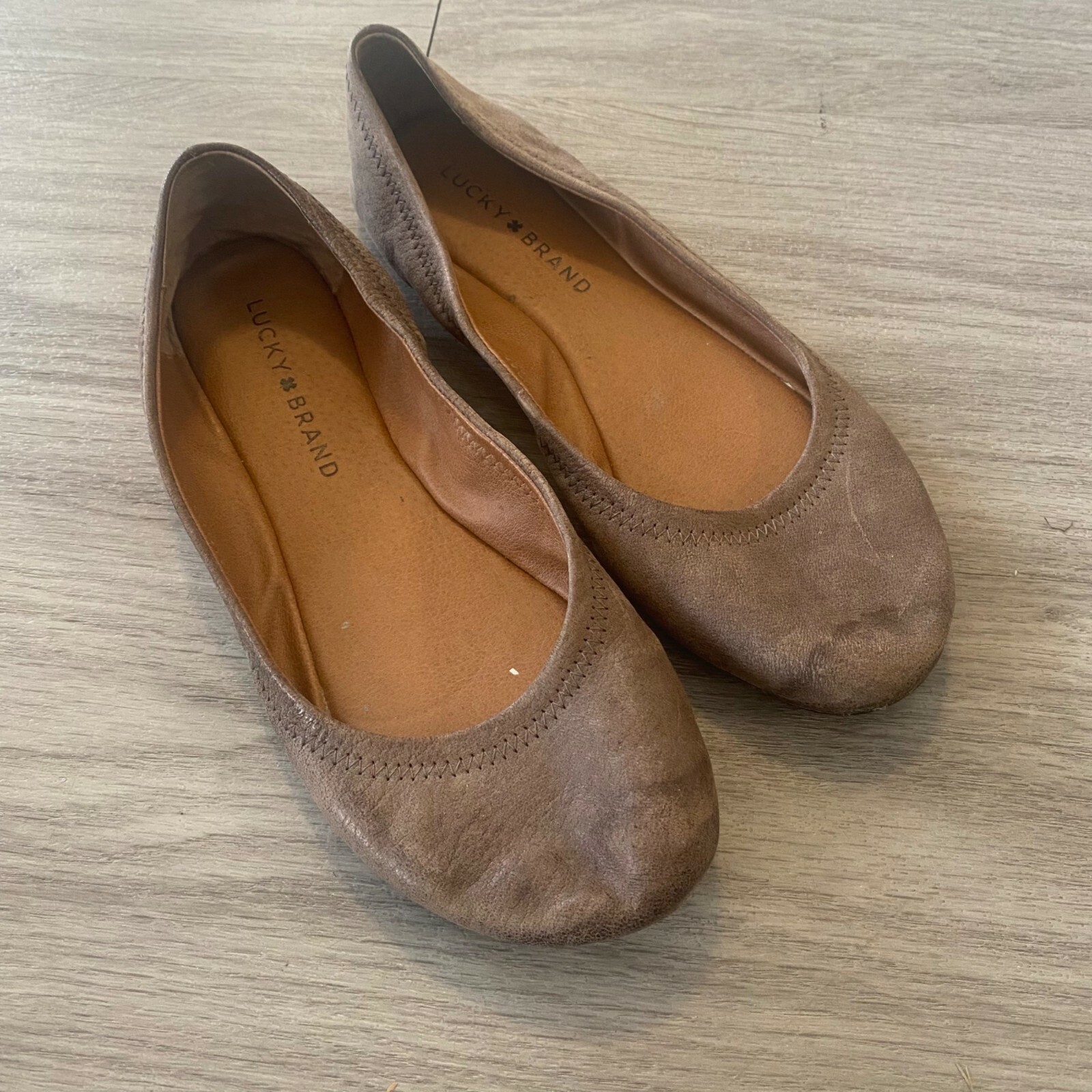 Ballet Shoes Lucky Brand Emmie Leather Flats Lucky Brand Flats For