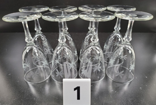 14 Pc Libbey Candlelight Wine Liquor Cocktail Glasses Set Vintage Cut Etched Lot - Picture 13 of 24