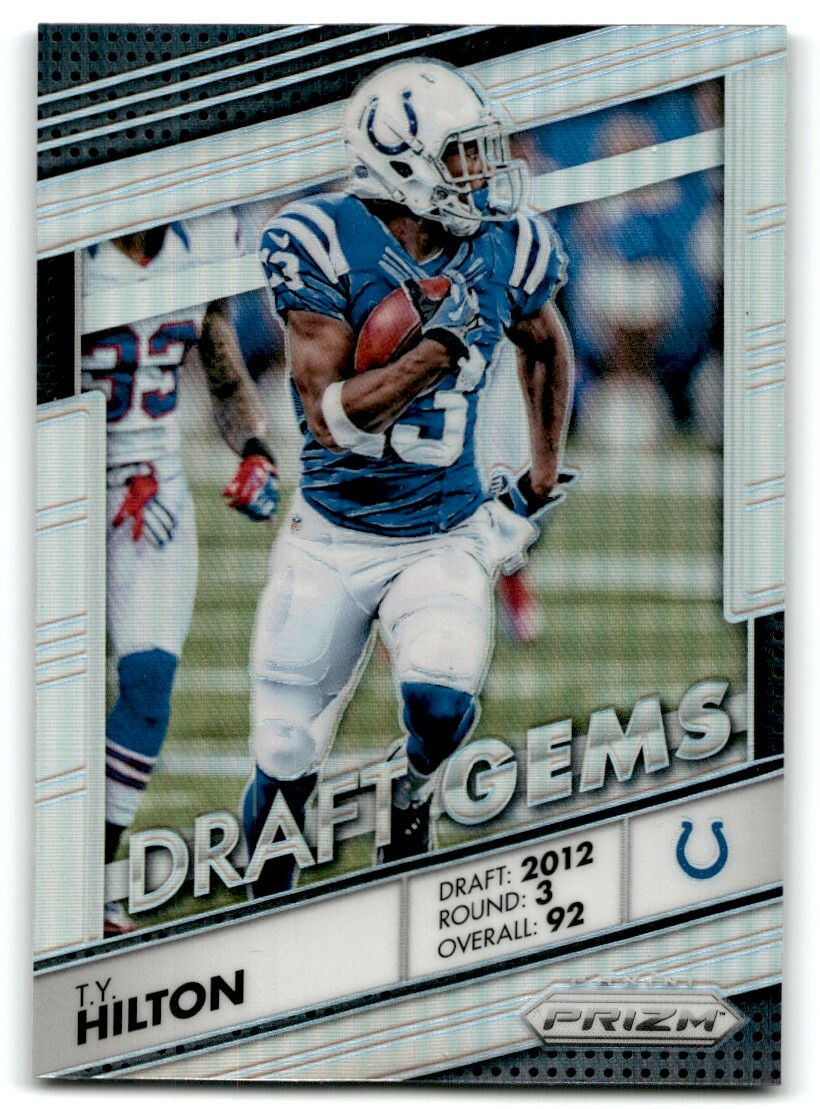 2016 PANINI PRIZM DRAFT GEMS T.Y. HILTON INDIANAPOLIS COLTS #15