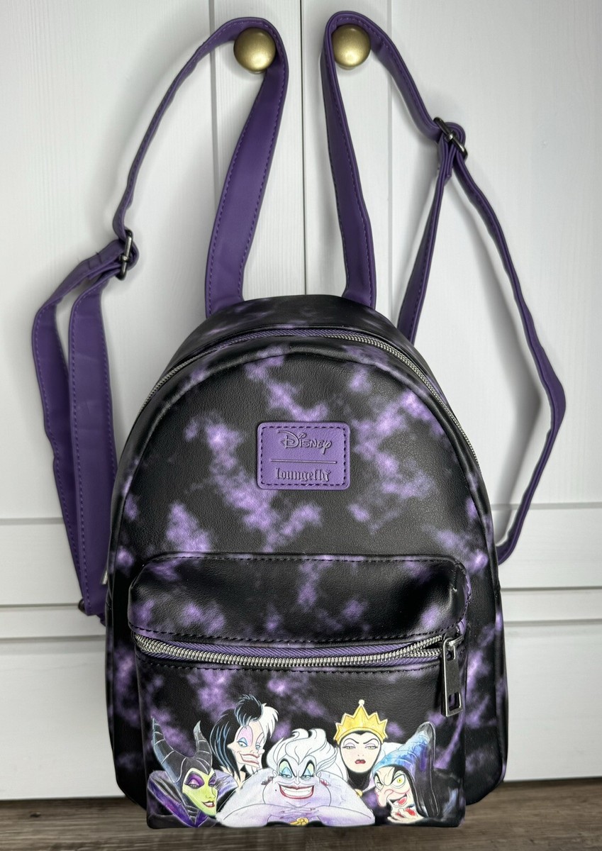 Loungefly Disney Villain Mini Backpack Ursula Black Purple