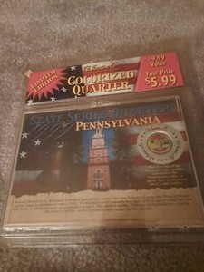 H.E. Harris Colorized Pennsylvania Quarter