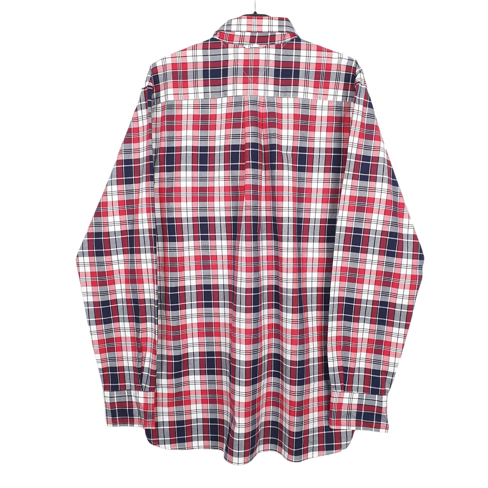 TOMMY HILFIGER Red Check Shirt Long Sleeve Casual Mens L image 3