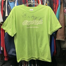 Camiseta verde grande de adulto Sugarland Twice The Speed Of Life firmada por el país años 2000