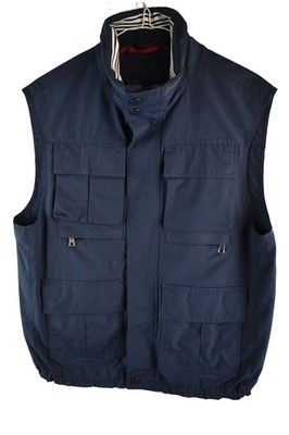 M&S BLUE HARBOUR Blue Gilet Size S Mens Full Zip Vest Casual Outdoors Outerwear