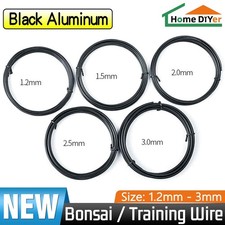 Bonsai Wire Aluminium training wire Black Diameter 1.2mm 1.5mm 2mm 2.5mm 3mm