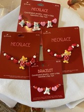 Hallmark Valentine’s Vintage Kids Necklaces & Bracelet NEW