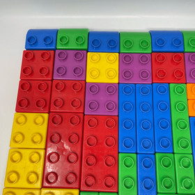 Vintage Lego Quatro Bucket Lid 73 Building Blocks Bricks Set 5357 XL Duplo 2004