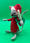 Vintage 1965/1967 ANNALEE MOBILITEE CHRISTMAS MOUSE Wide Awake with Candle — photo 2