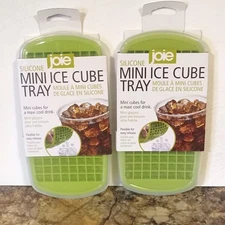 Joie ~Set Of Two~  Mini Ice Cube Trays~Spill Proof Lid Keeps Ice Cubes Fresh