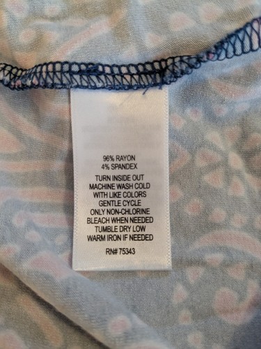 Cynthia Rowley Blue And Pink Maxi Skirt Women's Size M - Picture 6 of 6