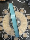 Vintage Full Roll 250 Yards 3M SASHEEN  Turquoise Blue Ribbon    5/8” 16 mm — photo 2