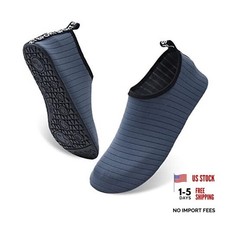 Water Shoes Barefoot Yoga Socks Quick-Dry Beach 5.5-6.5 Women/4.5-5.5 Men Grey