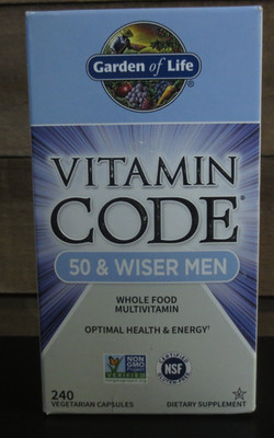 Garden of Life Multivitamin for Men Vitamin Code 50 & Wiser - 2 BOXES - EXP 5/26