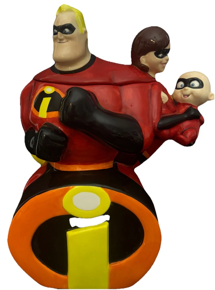 Tarro de galletas Los Increíbles Disney Direct Pixar 3D Elastigirl tablero retirado 13" Foto 2 de 4
