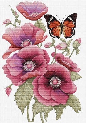 Kreuzstich-Set Luca-S - Der Duft der Anemonen, B7037