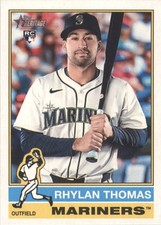2025 Topps Heritage High Number Rhylan Thomas RC Seattle Mariners #543