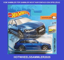 HOT WHEELS "2017 AUDI RS 6 AVANT" FACTORY FRESH FARBE BLAU OVP UNGEÖFFNET!