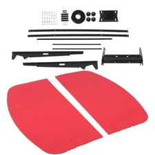 2" x 2" or 2" x 3" Red For Rops Canopy For Tractor and Mowers Umbrella 52" X 52"