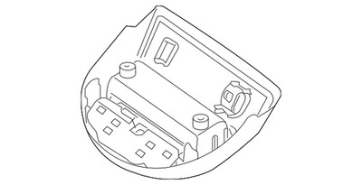 Genuine Nissan Map Lamp Assembly 26430-ZQ63A