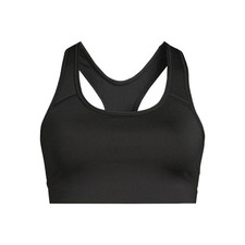 Avia Womens Sports Bra Size XL Black Racerback Medium Support Removable Pads