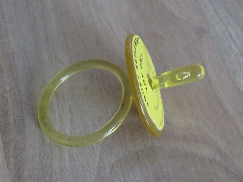 Vintage Original 1980's Cabbage Patch Kids Yellow Hard Plastic Doll Pacifier