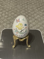 1978 Goebel West Germany Vintage First Edition Annual Easter Egg with Stand
