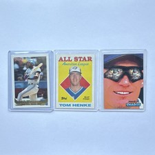 Topps 1987 Joe Carter, Tom Henke, Jay Buhner MLB Card Lot 3 Cards