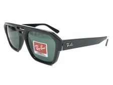 Occhiali da sole Ray-Ban RB4397 CORRIGAN 6677/71 montatura quadrata nera con lenti blu