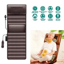 Full Body Electric Massage Mat w/ Heat 10 Vibration Heating Pad Massage Mattress