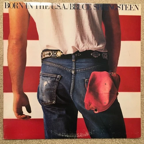 BRUCE SPRINGSTEEN - BORN IN THE USA 1st Press 1984 QC-38653  inner & insert  VG+
