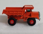 🚚 COOL Vintage MATCHBOX Mack Dump Truck #28, Orange Hinged Bed, XLNT- NM! L👀K