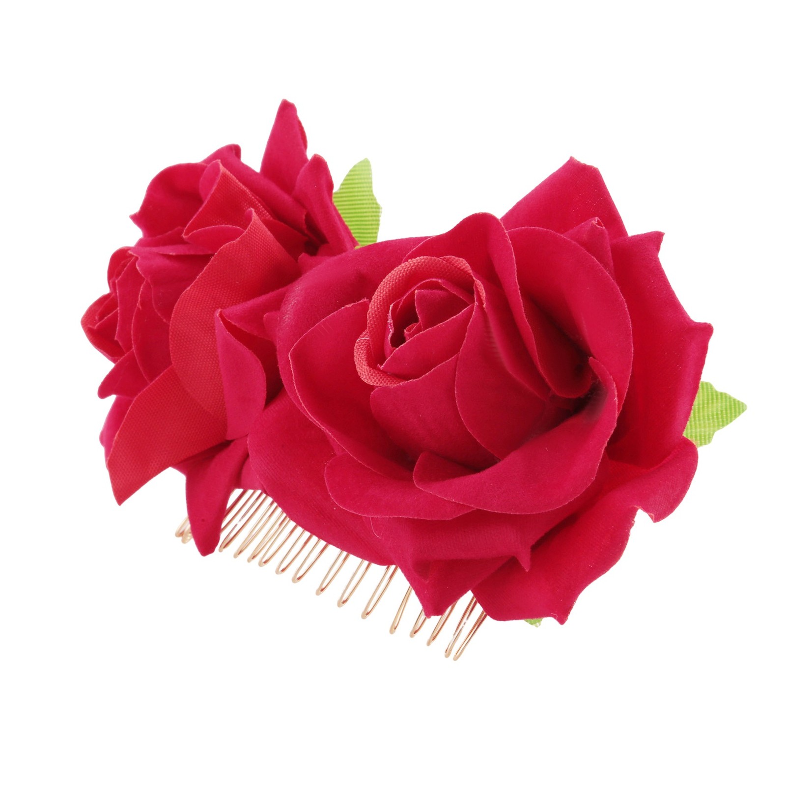 Broche Flor Rosa Tobogán Bailarina Flamenca Flor Dama Peluquería Clip9527