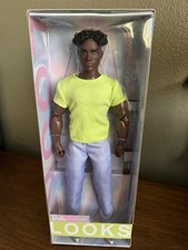 BARBIE LOOKS DOLL #25 BUFF BODY KEN AA SHORT HAIR MADE TO MOVE WAVE IN HAND NIB