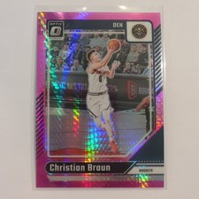 Christian Braun 2024-25 Panini Donruss Optic #101 Pink Hyper Prizm