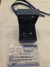 14K White Gold Diamond Stud Earrings