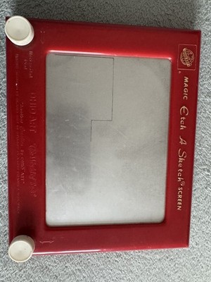 MAGIC ETCH-A-SKETCH Vintage schwarz/weiß Bedienknöpfe Toy Story H6