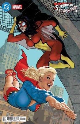 DC Marvel Superman Spider-Man #1 (One Shot) Cover I Adam Hughes Supergirl 70 S &