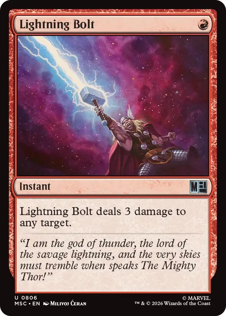 Lightning Bolt In Individual Magic: The Gathering Cards for sale