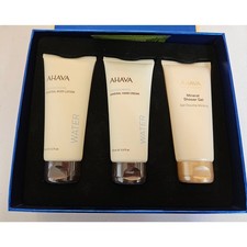 AHAVA Dead Sea Water Spa Gift Set NEW Body Lotion Hand Cream Shower Gel