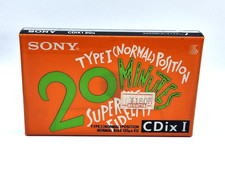 SONY CDIX I 20 Blank Audio Cassette Tape (Sealed) NOS! New