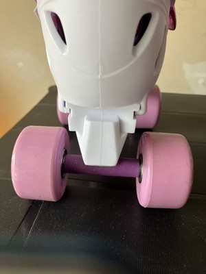 Roller Derby Adjustable Girls Roller Skates, Size 12-2, Pink Purple Unicorns