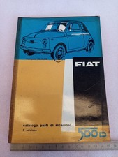 catalogo parti ricambio meccanica originale Fiat 500 D 1963
