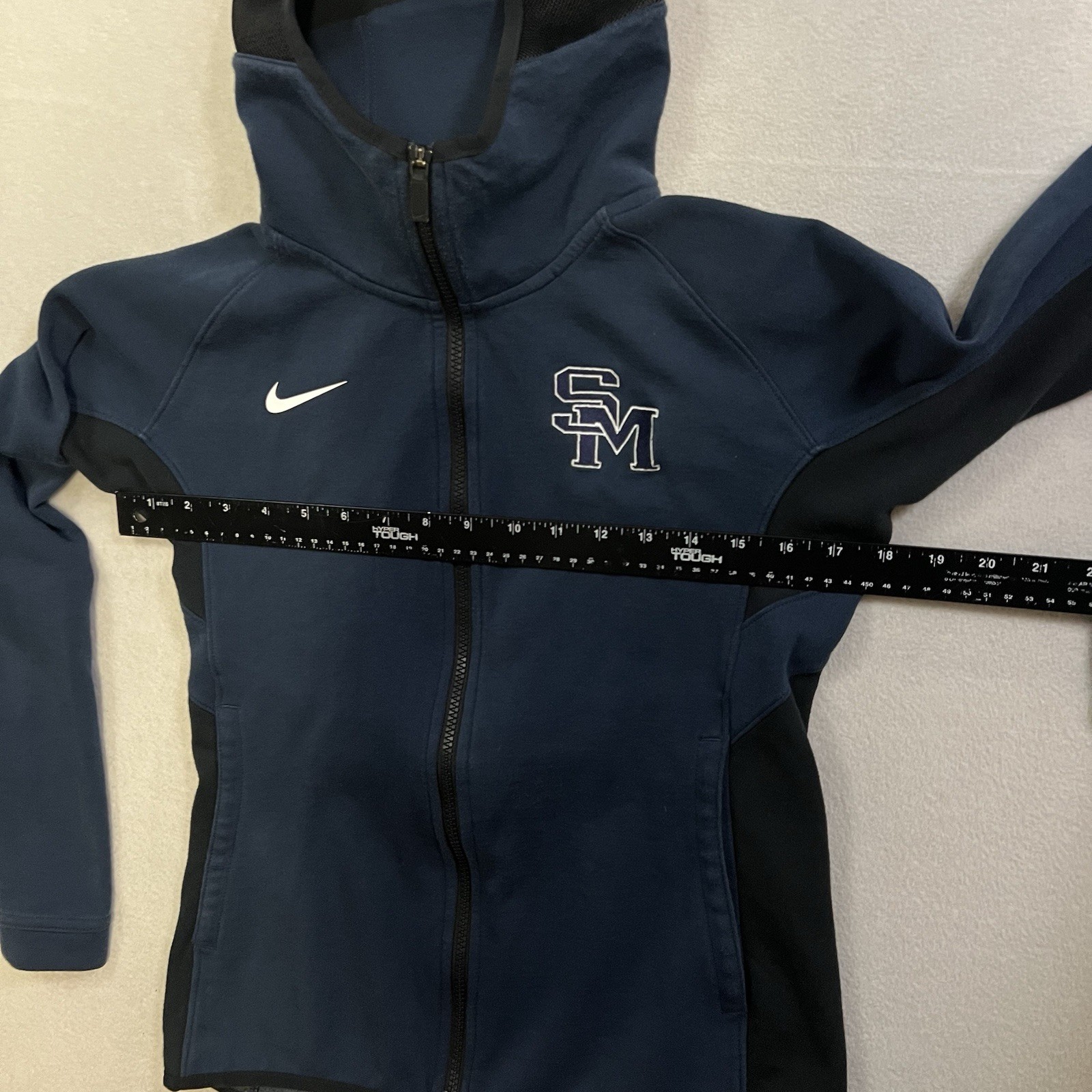 SACAI X NIKE Nike Dri Fit giacca con cappuccio e zip intera CQ0335 419 donna taglia small blu