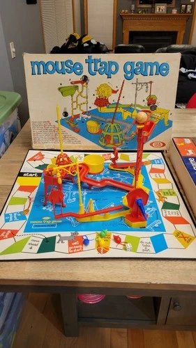 Vintage- 1963 Mouse Trap Board Game - Ideal Original Box - Complete See Photos