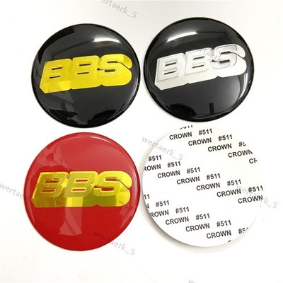 4x Set Für Auto Nabe Mitte Abdeckung DIY Dekoration 70mm BBS-Logo ABS Aufkleber
