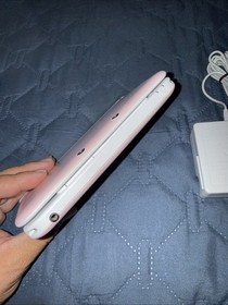 Nintendo 3DS XL Pink And White Handheld W/ Charger Pokemon Virtual Console Games